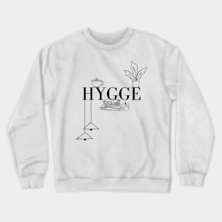 Hygge Logo for Scandinavian Style Lovers Crewneck Sweatshirt